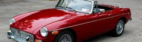 This MGB V8 is being Auctioned Tomorrow at the Saratoga Auto Museum!