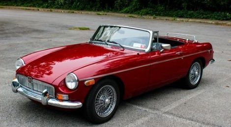 This MGB V8 is being Auctioned Tomorrow at the Saratoga Auto Museum!